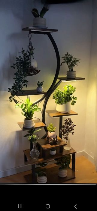 Подставка для цветов с подсветкой