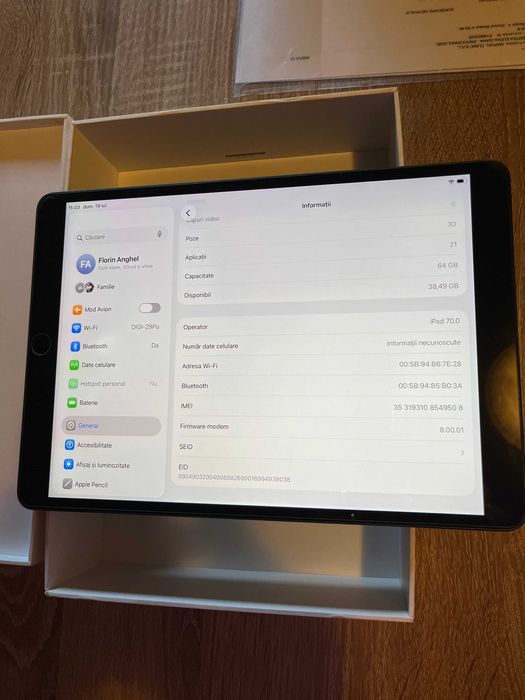 Ipad air  3 de 10.5 wi-fi+celular 64 GB