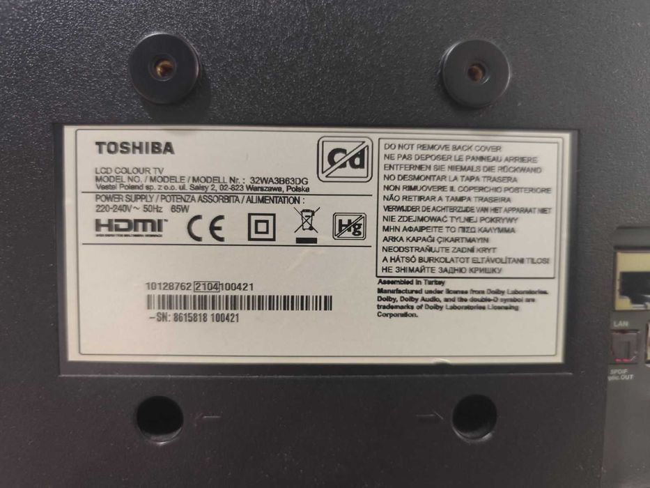 Телевизор TOSHIBA Android TV 32wa3b6dg