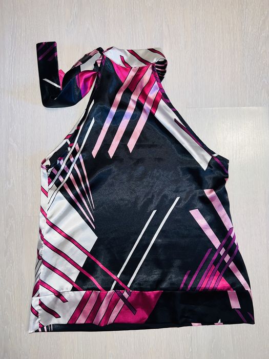 Top tricou cămașă satin Pimkie
