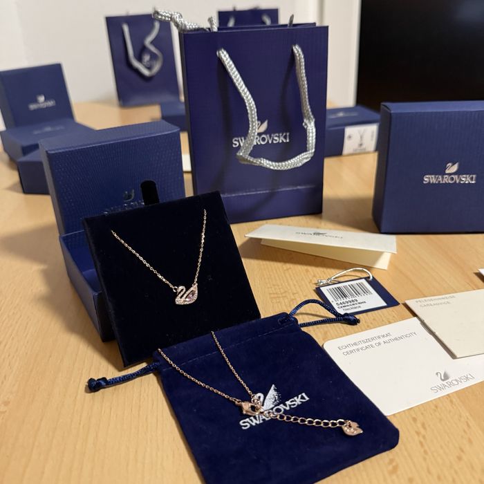 Lantisor Swarovski Dazzling Swam Rose/Gold Pink