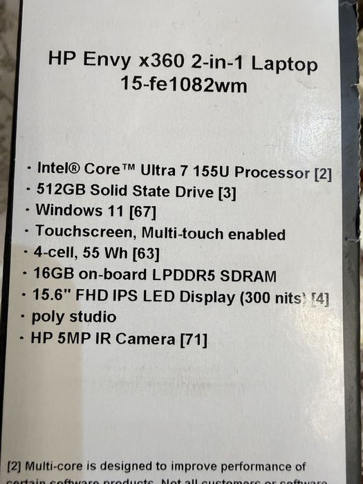 Hp envy x360 ultra 7
