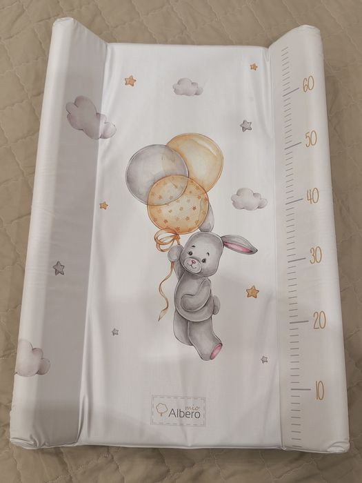 Твърда подложка за повиване Albero Mio - 80 х 47 cm, Bunny + ПОДАРЪК