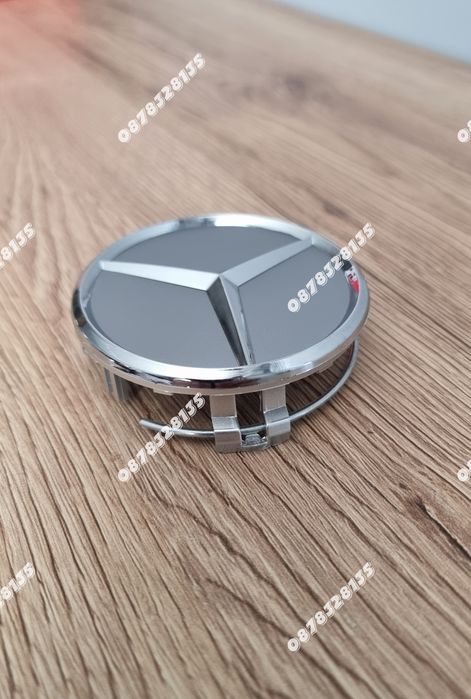 Капачки за джанти Mercedes 75мм комплект 4бр силвър