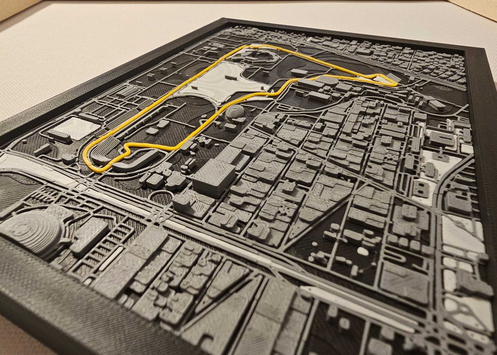 Miniatură 3D Mexican Grand Prix – decor de colecție