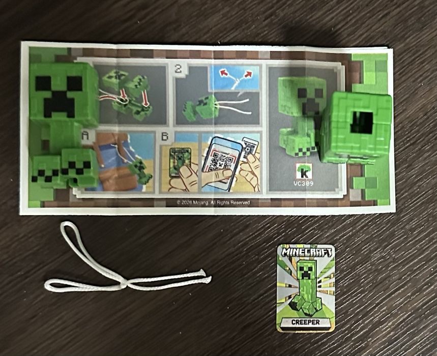 Фигурки/Игрушки kinder joy minecraft
