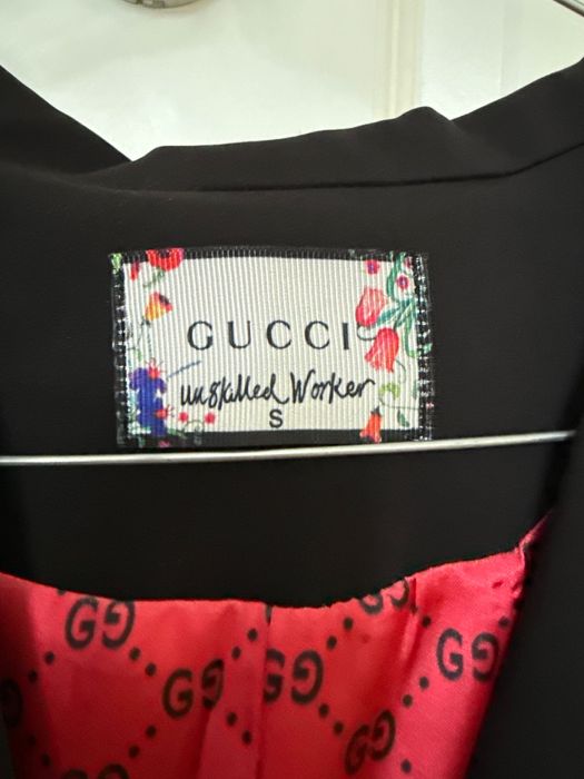 Gucci sacou dama negru Minnie Mouse logo marimea S blazer original