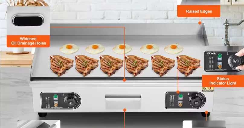 Grill gratar plita neteda  inox 80x50 cm  4400w 230v/380v restaurant