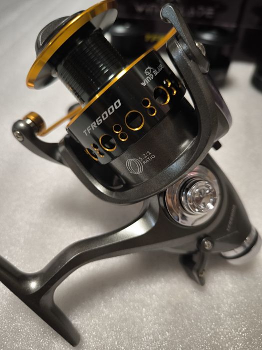 SET 3 mulinete Crap si Somn, Wind Blade, TFR 6000, 10 rulmenti, tambur