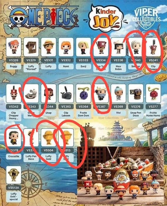 one piece ван пис kinder joy киндер джой