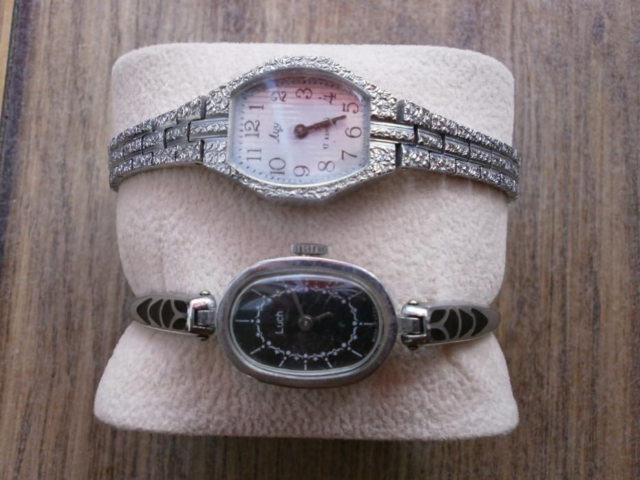 Luch Луч - Дамски Механичен Часовник Гривна - 2бр. от СССР