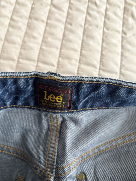 Blugi  Lee  drepti albastri