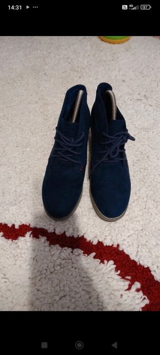 Cizmele Piele întoarsă cu platforma Atlantic