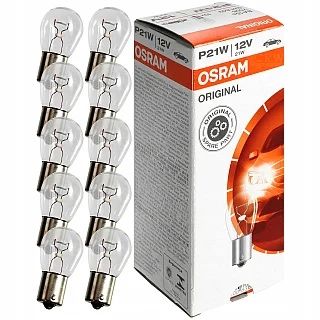 Лампа 21W однонитевая Большая 12V без цокаля (прозрачная) Маяк