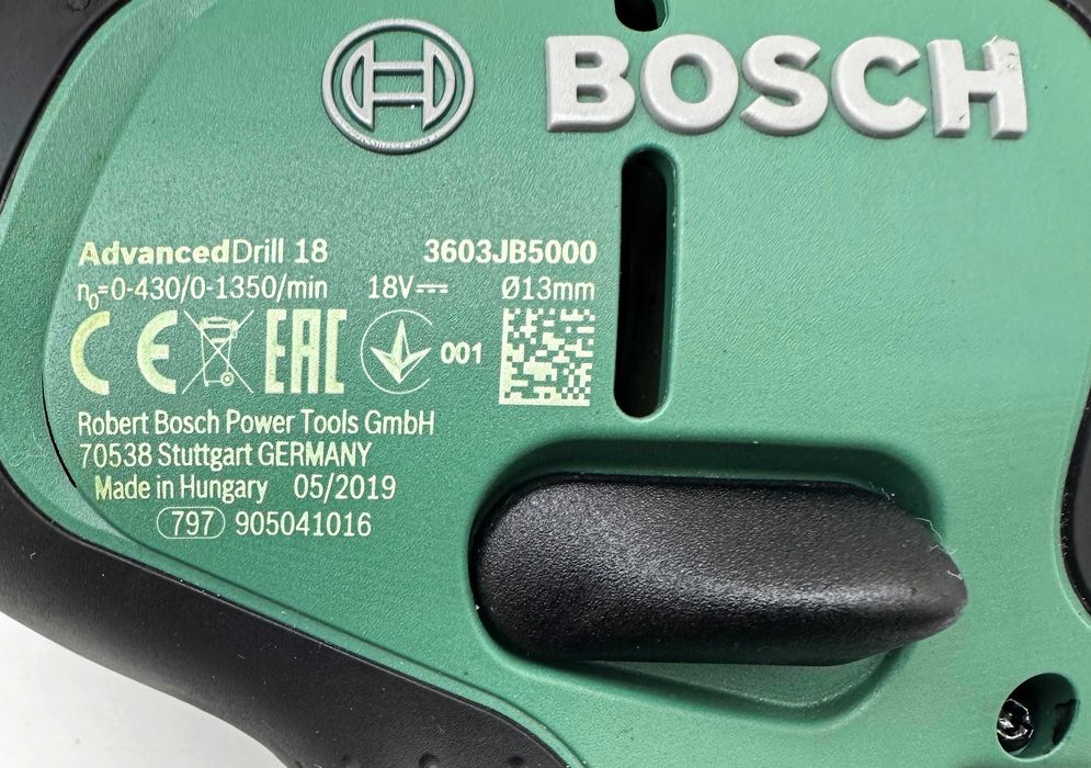 BOSCH AdvancedDrill 18 - Безчетков винтоверт 2x2.5Ah неразличим от нов