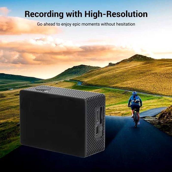 Екшън Камера 4K с Wi-Fi, Водоустойчива Заснемане Спортна Камера Мото