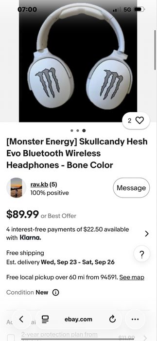 Skullcandy hesh evo слушалки x Monster