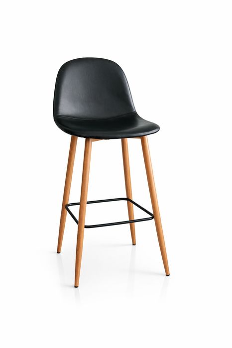 Vând 6 scaune de bar – negru / stejar natur – stare foarte bună