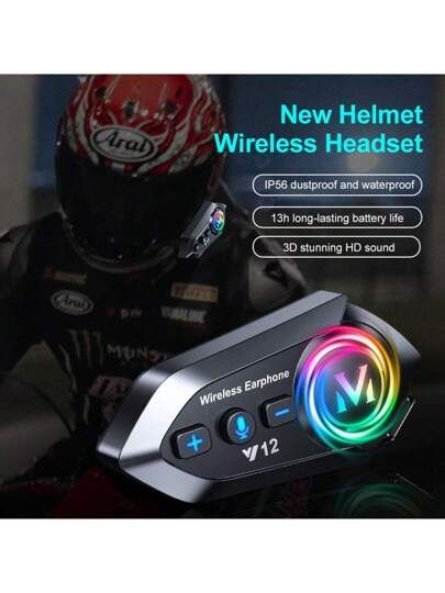 Intercom casca moto casca bluetooth moto cu radio FM inclus, fullface