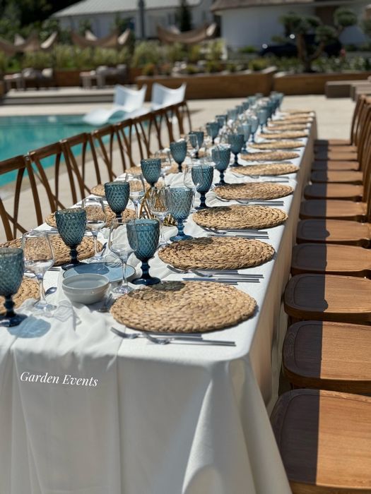 Mese si scaune pilgrim crossback/ghirlande luminoase/ cort