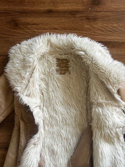 Детская дубленка пальто для девочек