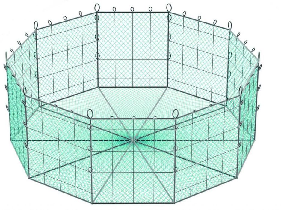 Садок для разведения рыбы. Балки бокиш кафаслари