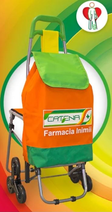 NOU! Carucior cumparaturi transport si scaunel