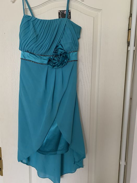Rochie de ocazie albastru turcoaz nr xs