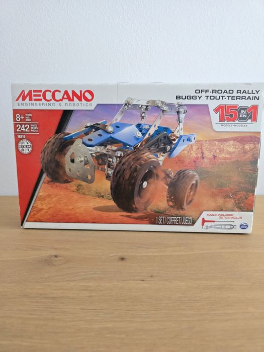 Set consctructie: Meccano OFF-ROAD RALLY 15 in 1, Jucarie, Joc STEM