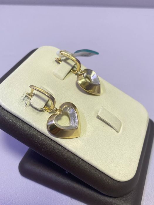 Серьги из желтого золота / СТ30892