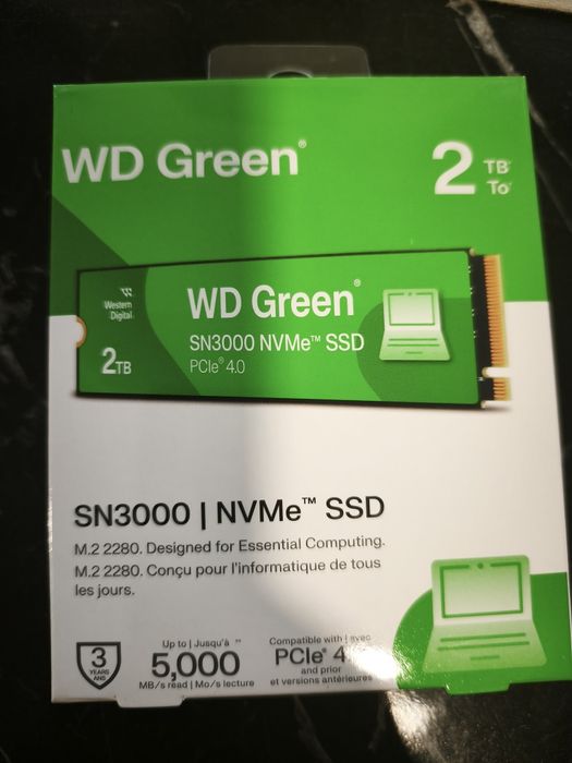 SSD 2TB WD Green SN3000 NVMe