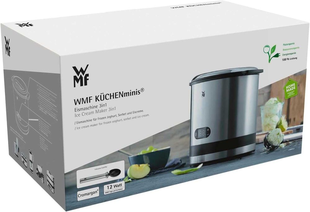 Нова Машина за Сладолед WMF KITCHENminis Ice Cream Maker 3-в-1, 3200000027, 2 години Гаранция