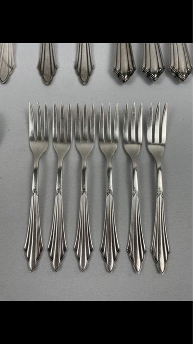Set WMF 6 persoane - 32 tacâmuri argintate - Art Deco - Germania
