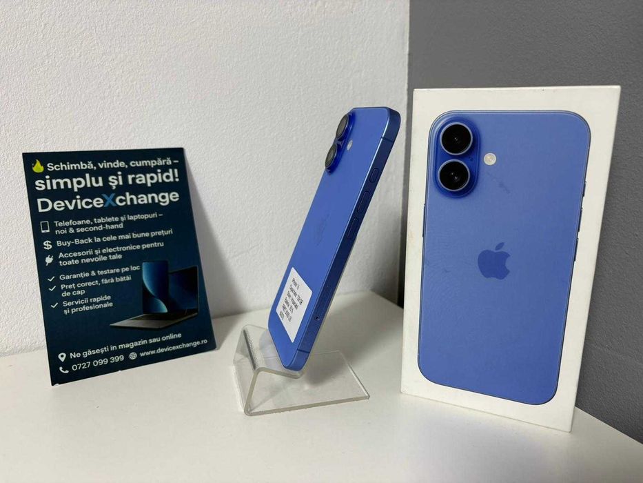 iPhone 16 Blue 128 GB 93% Sh * Garantie *Buy Back * deviceXchange