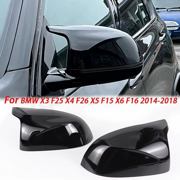 Set Capace Oglinzi Bmw M BMW F15 F16 F25 F26 X3 X4 X5 X6 Negru Lucios