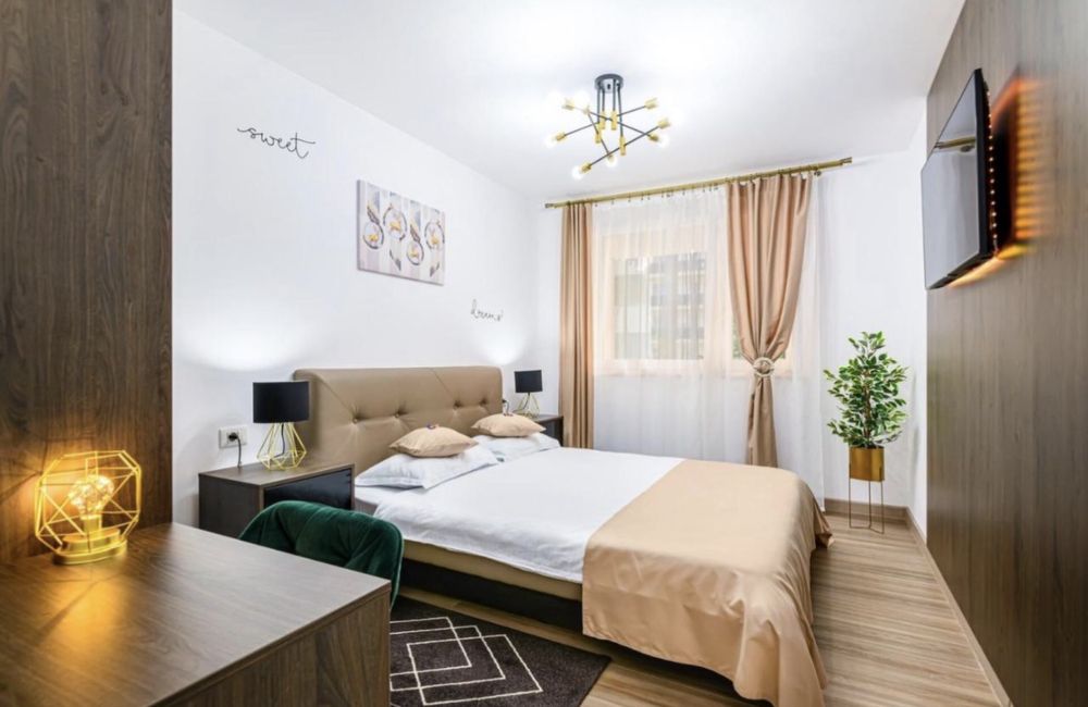 2 camere LUX Urban Plaza | 80+ mp | Terasă 30 mp | Parcare | Regim hotelier