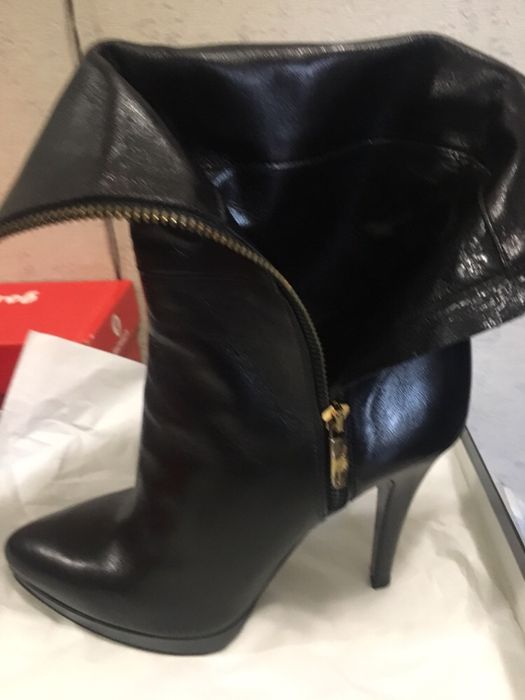 Ботильоны чистая кожа Италия