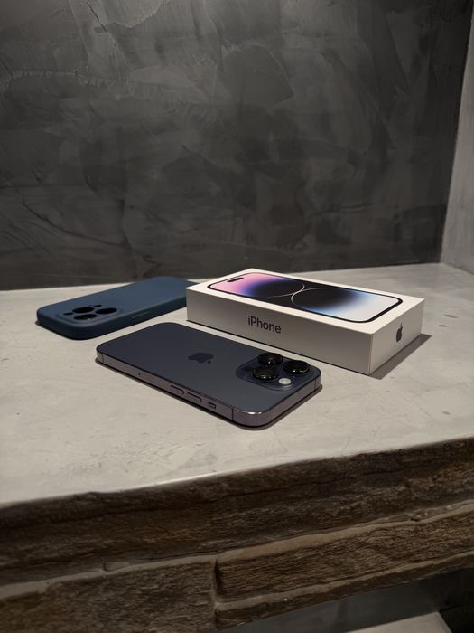 100%! КАТО  НОВ Iphone 14 Pro 256 GB Purple