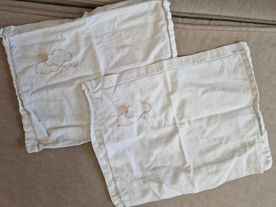 Комплект бебешка възглавница и калъфки