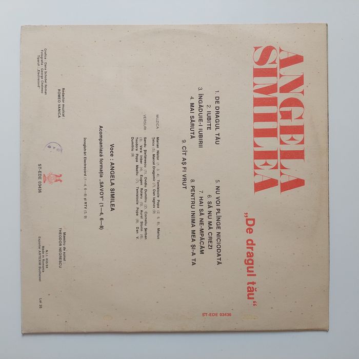 Raritate: Vinil verde transparent Electrecord, Angela Similea