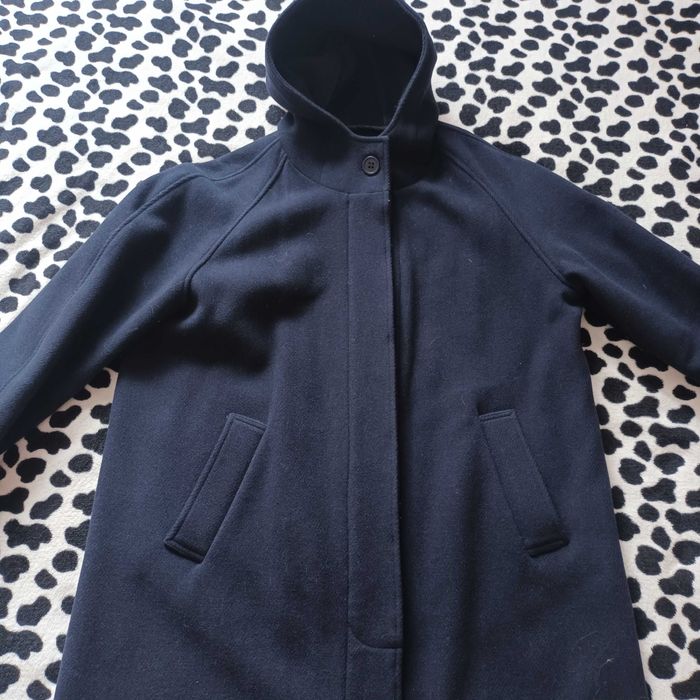 Дамско синьо палто