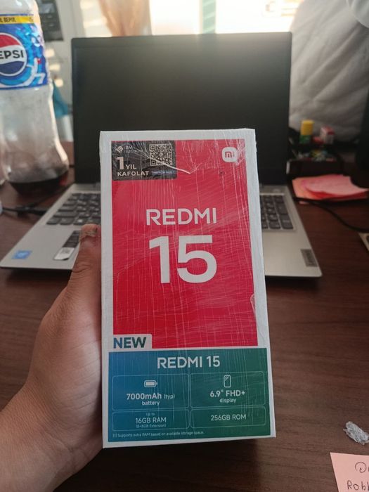 Redmi 15 8/256 1 oy iwlatilgan