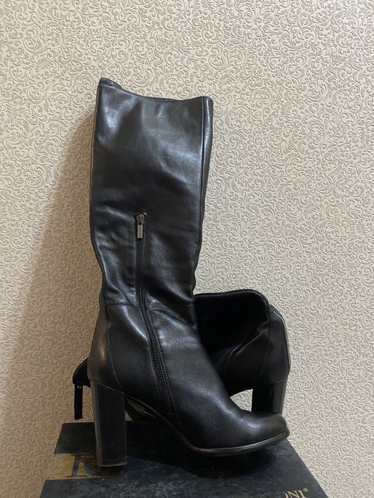 Сапоги осенние кожа