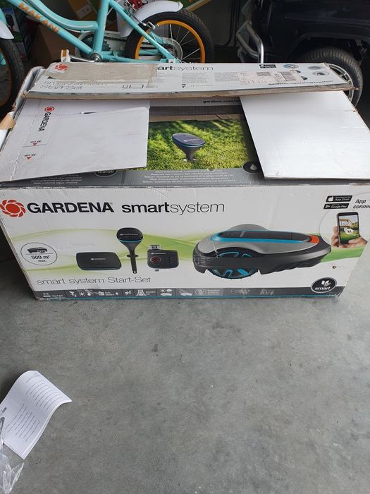 robot de tuns gazon/gardena smart sileno city 500 + robinet sm