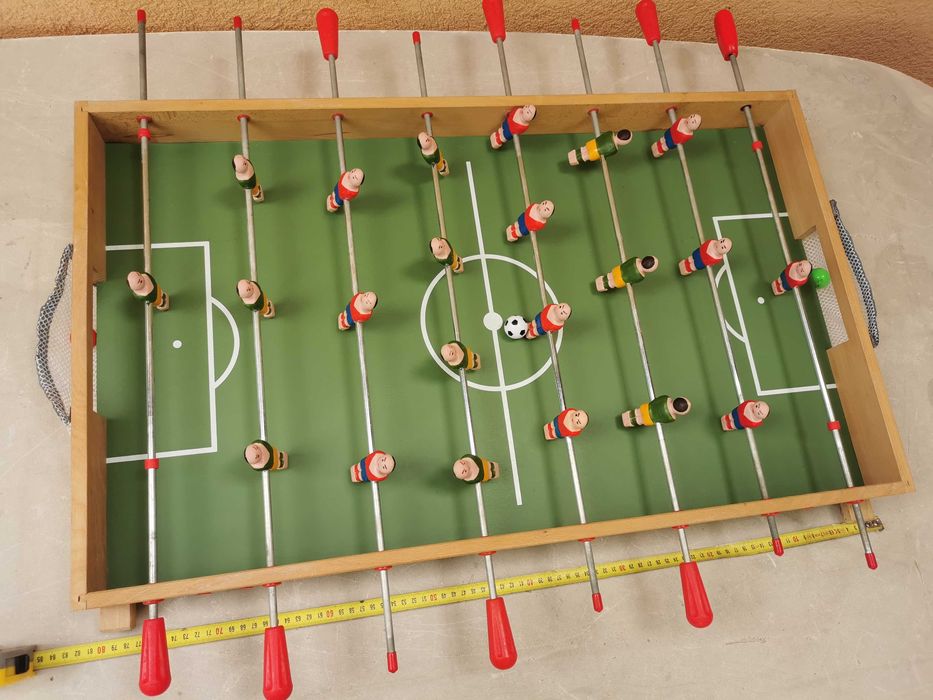 masa foosball din lemn, joc tabla fotbal jucarie fotbal