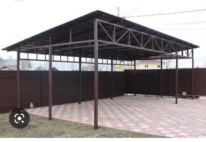 Беседки, качели,мангаль,навесы