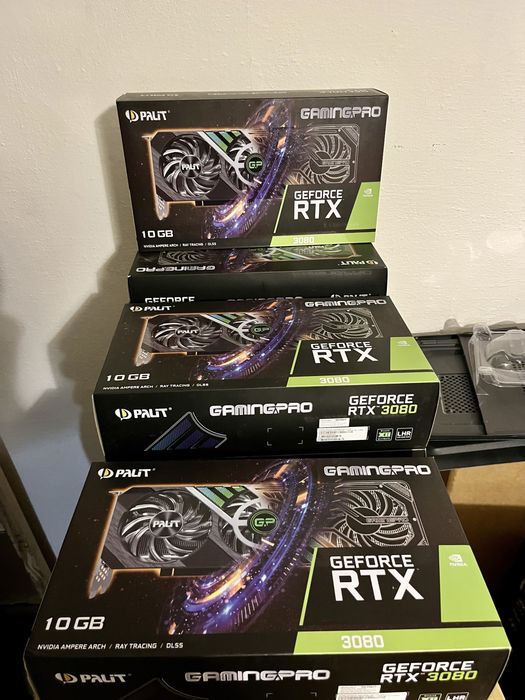 Новые RTX 3080 Palit Gaming Pro 10 штук Видеокарты