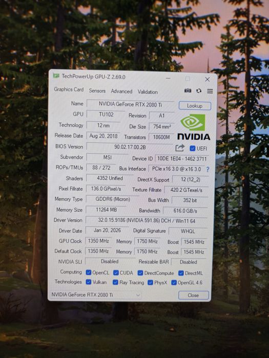 PC Custom / 2080 Ti / i5 12400 / 32GB DRR5 Ram / 1TB NVME