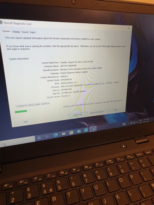 Laptop Lenovo AMD A6-9220C Nou