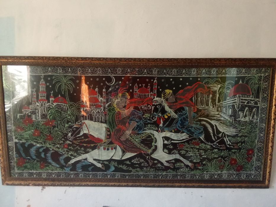 Carpeta "Răpirea din serai" intactă, înrămată